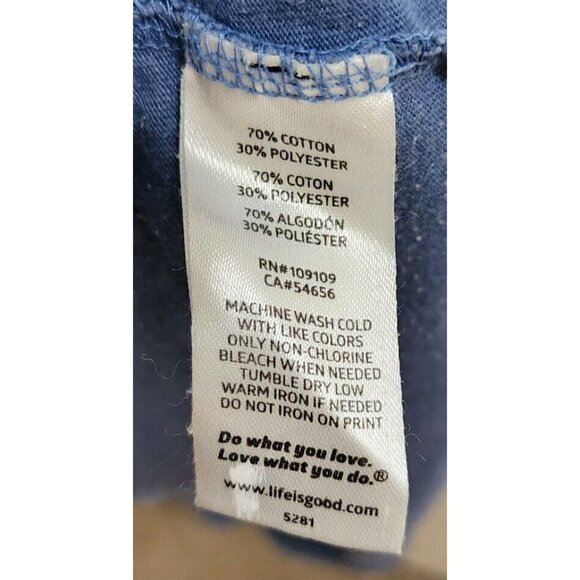 Lot of x2 Life is Good Crusher Tee Short Sleeve T Shirt Compass Size XL SEE PICS - Picture 10 of 16